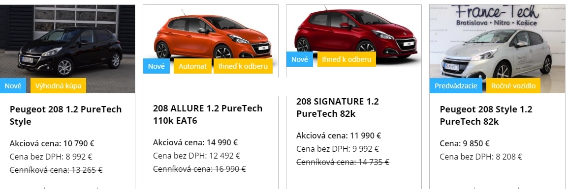 Peugeot Ceny Peugeot Ceny